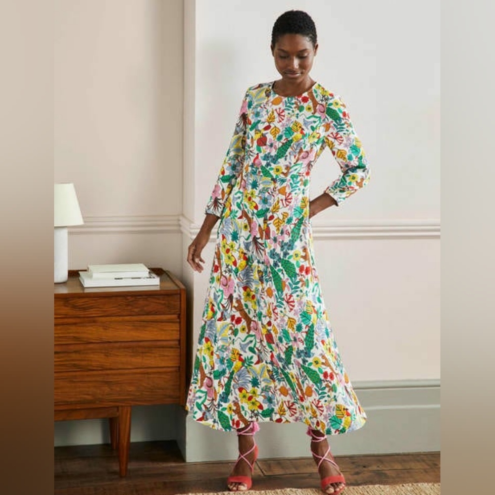 Boden Floral Maxi Dress - Multicolor